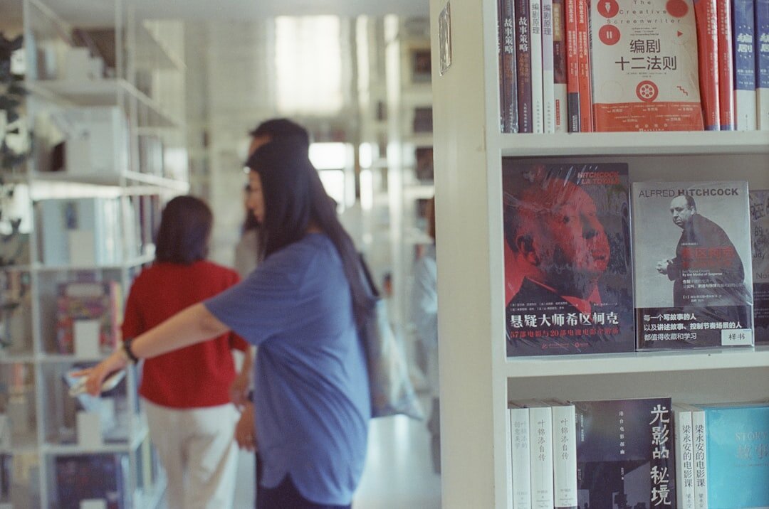 group of students in library